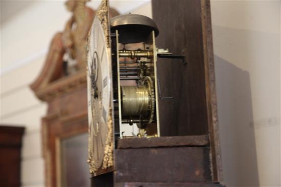 Thomas Taylor of Holborn. A late 17th century walnut and floral marquetry eight day longcase clock, H.6ft 9in.